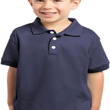 Kids / Children Polo / Golfer T-Shirt - Navy Blue