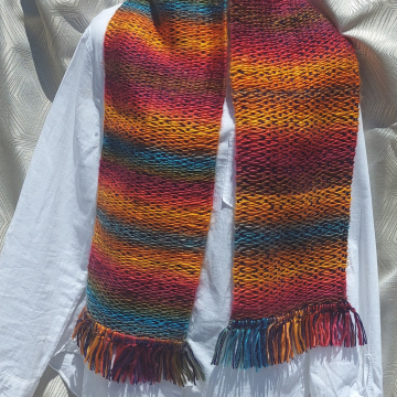Handmade Weaved Scarf - Autumn