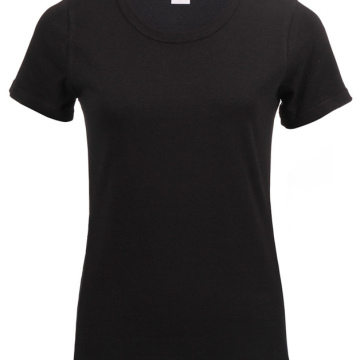 Woman Scoop Neck T-Shirt - Black
