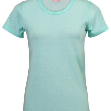 Woman Scoop Neck T-Shirt - Cool Mint Green