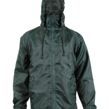 Unisex Oxford Rain Jackets - Bottle Green