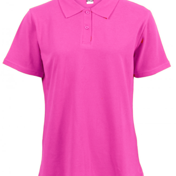 Women Polo/Golfer T-shirt - Hot Pink